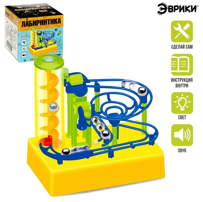 

Эврики Конструктор электр "Лабиринтика", световые и зв эф, 20 дет №SL-0063B арт1544725