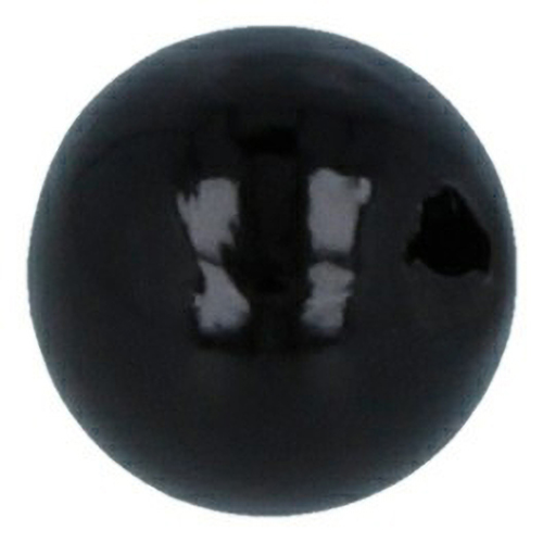 Бусина для декоративных украшений Zlatka PB-2 пластик черная 8 мм