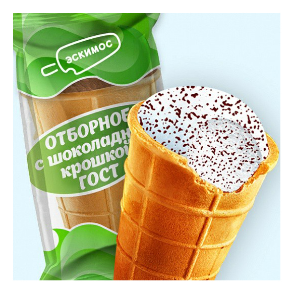 

Мороженое сливочное Эскимос Отборное ванильное с шоколадной крошкой БЗМЖ 900 г