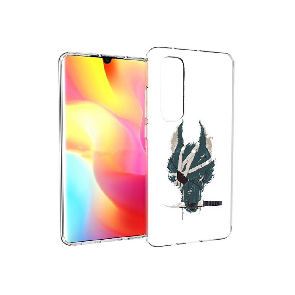 

Чехол MyPads Tocco для Xiaomi Mi Note 10 Lite волк-разбойник (PT149714.254.271), Прозрачный, Tocco