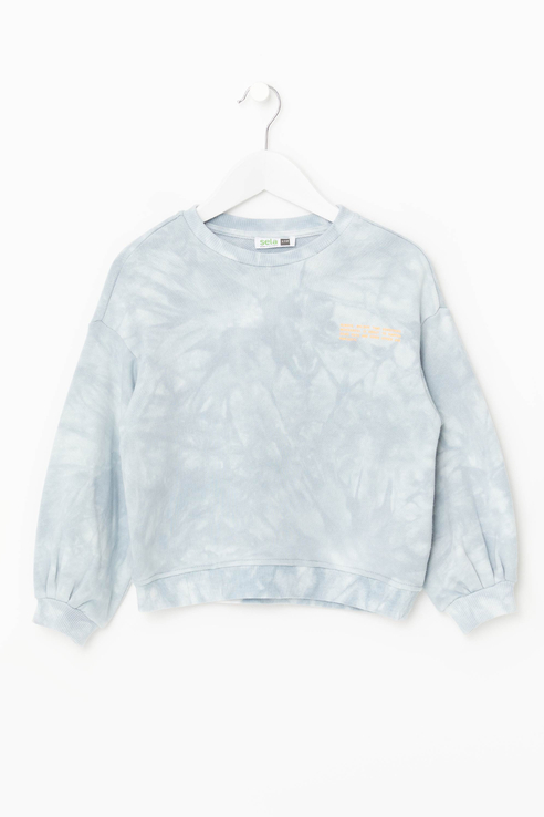 

Свитшот в стиле Tie-dye Sela Голубой 110 1804040477, 1804040477
