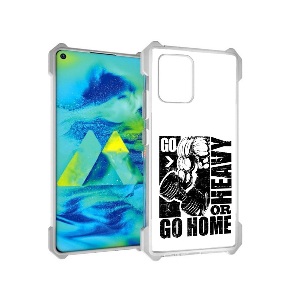 

Чехол MyPads Tocco для Samsung Galaxy S10 Lite накаченные руки (PT143840.502.496), Прозрачный, Tocco
