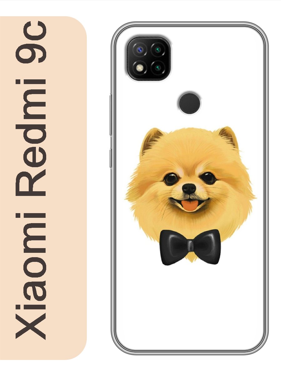

Чехол на Xiaomi Redmi 9c шпиц с бабочкой 807, Прозрачный, red9cdogs