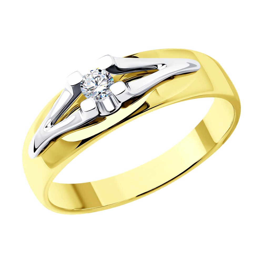 

Кольцо из золота р. 17,5 SOKOLOV Diamonds 1011657-2, бриллиант, 1011657-2
