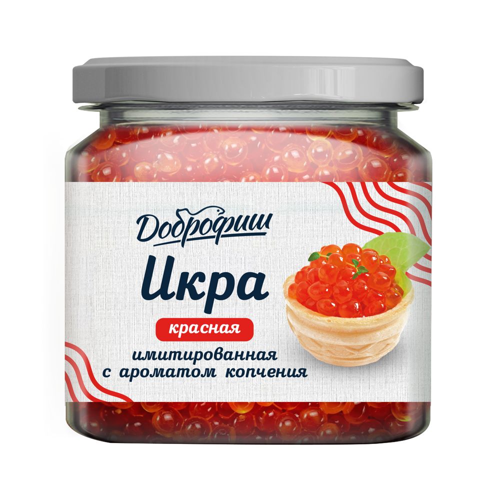 

Икра красная имитированная Доброфиш с ароматом копчения 420 г