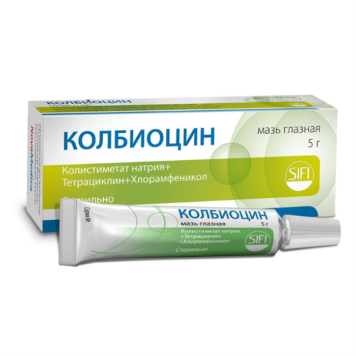 

Колбиоцин, мазь глазная 5 г