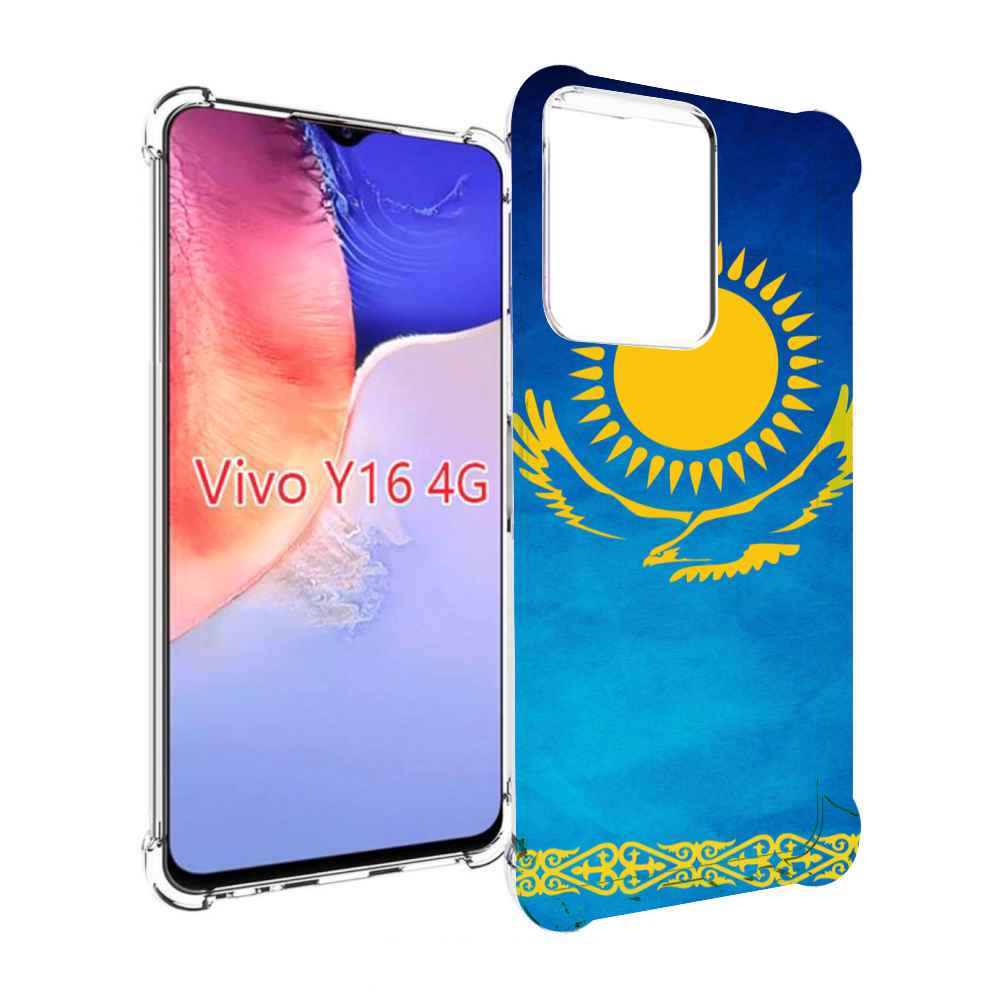 

Чехол MyPads герб и флаг казахстана для Vivo Y16 4G/ Vivo Y02S, Прозрачный, Tocco