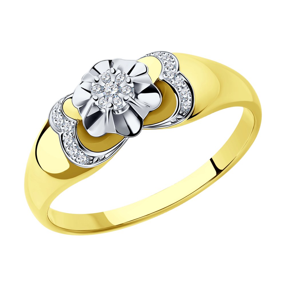 

Кольцо из комбинированного золота с бриллиантом р. 18 SOKOLOV Diamonds 1011490-2, 1011490-2
