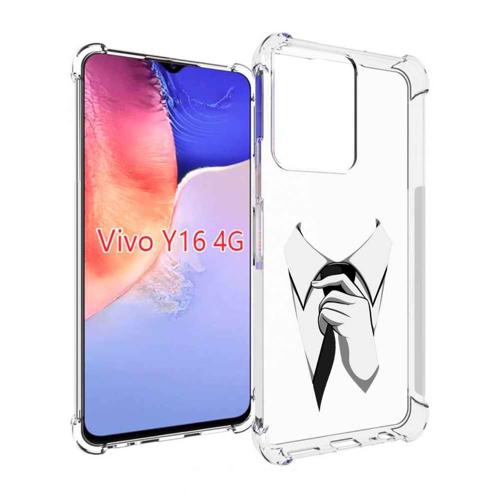 Чехол MyPads галстук для Vivo Y16 4G/ Vivo Y02S