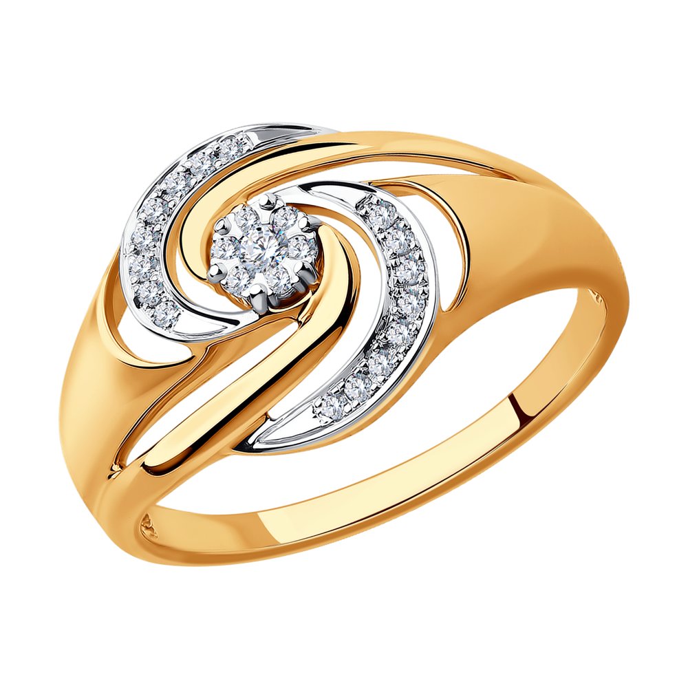 

Кольцо из золота р. 20,5 SOKOLOV Diamonds 1011476, бриллиант, 1011476