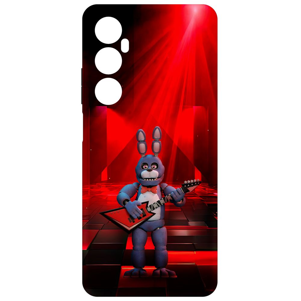 

Чехол Krutoff для Realme C65 ФНАФ - Бонни с гитарой, Черный