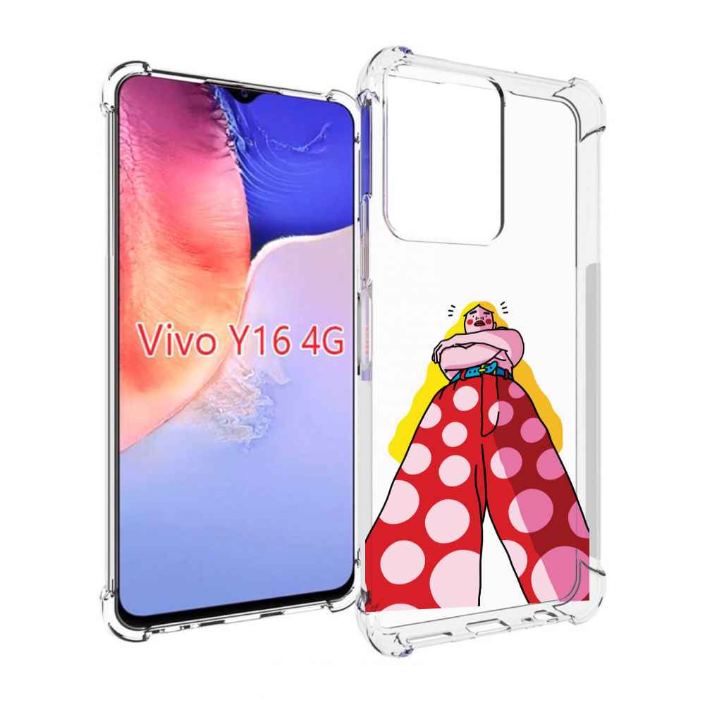 

Чехол MyPads высокая-девушка для Vivo Y16 4G/ Vivo Y02S, Прозрачный, Tocco