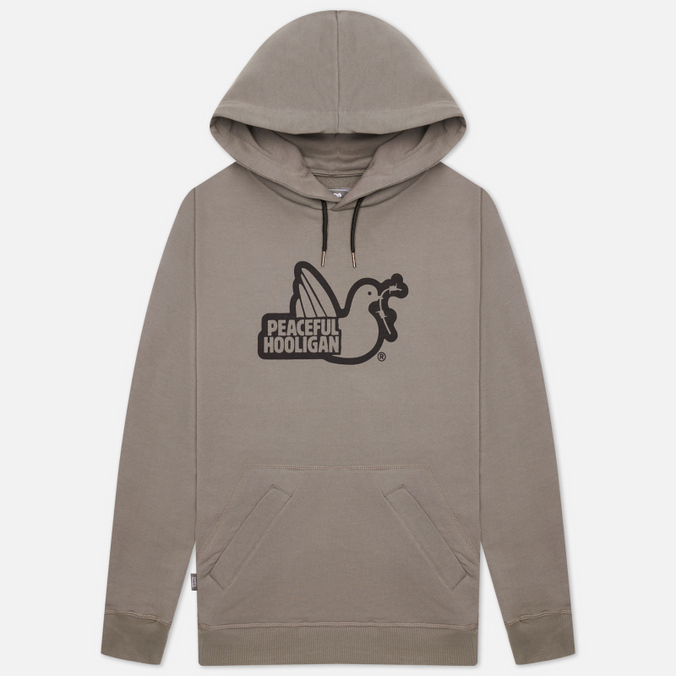

Худи мужское Peaceful Hooligan EVERPHOUTHOOD001 серое 2XL, EVERPHOUTHOOD001