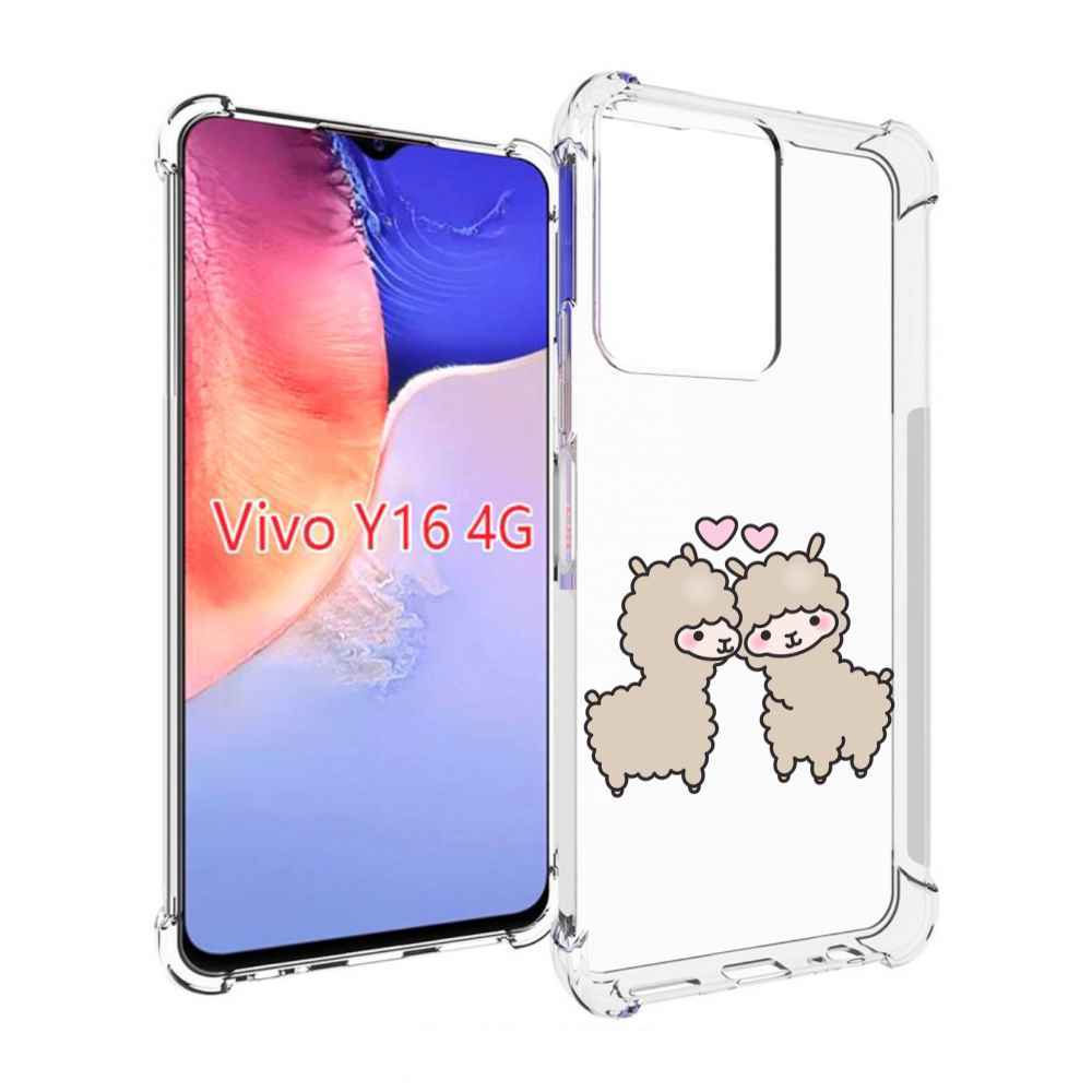 

Чехол MyPads влюбленные-барашки для Vivo Y16 4G/ Vivo Y02S, Прозрачный, Tocco