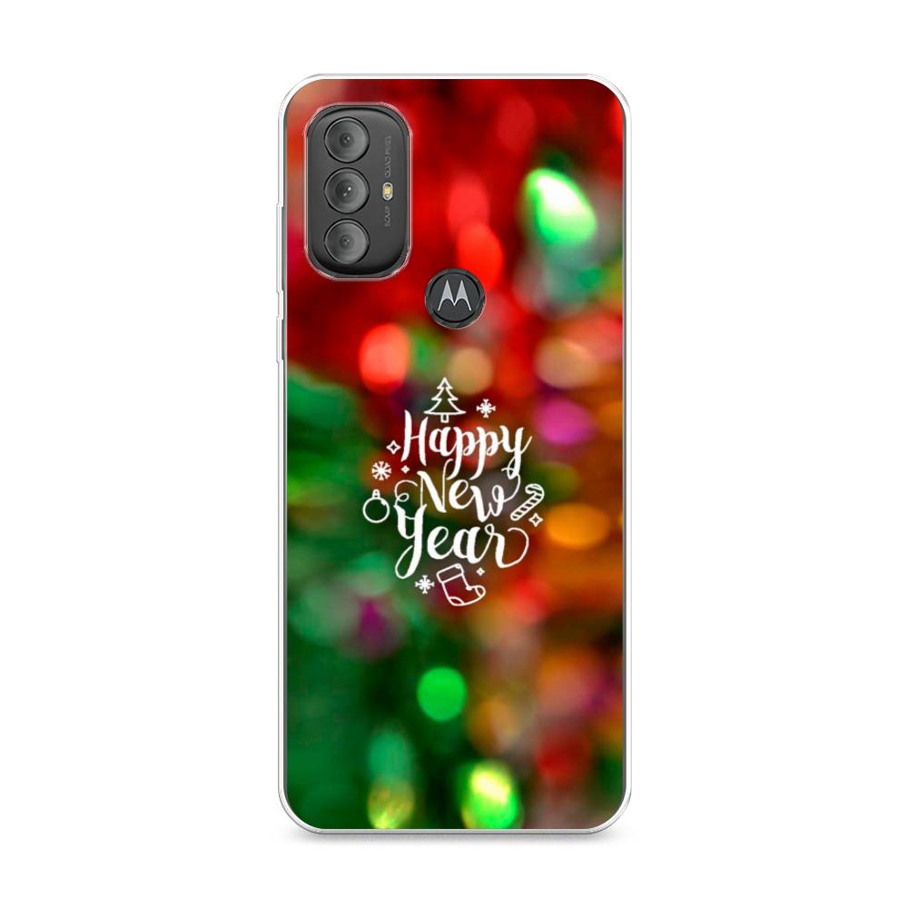

Чехол на Motorola Moto G Power 2022 "Новый Год на елке", Зеленый;красный;желтый, 242850-5