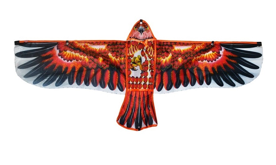 фото Веселые забавы воздушный змей. орел, 108x47 см рыжий кот