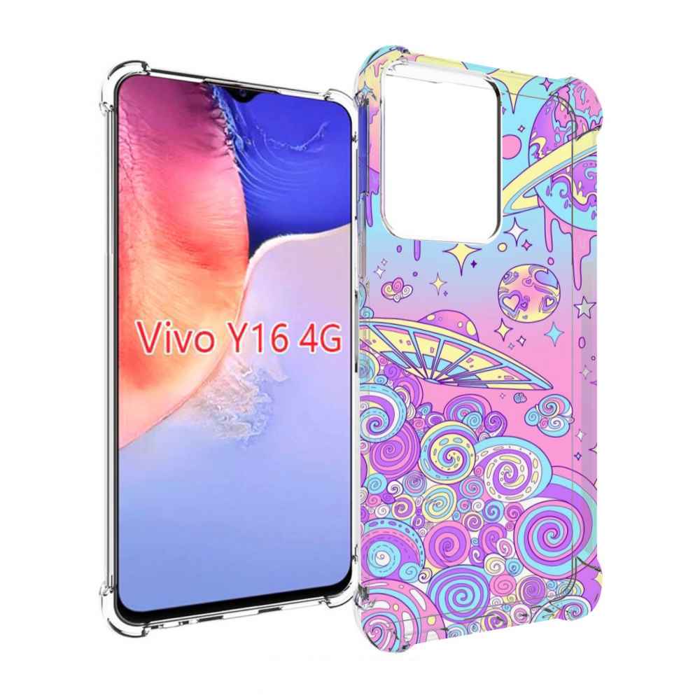 

Чехол MyPads ванильные планеты для Vivo Y16 4G/ Vivo Y02S, Прозрачный, Tocco