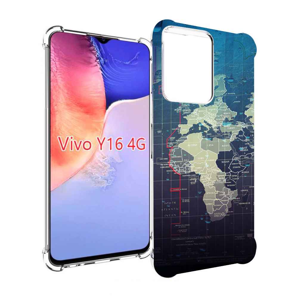 

Чехол MyPads бункер-анклава для Vivo Y16 4G/ Vivo Y02S, Прозрачный, Tocco
