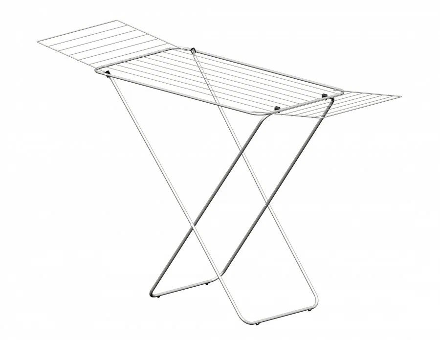 Сушилка напольная для белья Bianca 18м (Д166*Ш53*В99) металл, серебро,макс.нагр.=15кг, 010