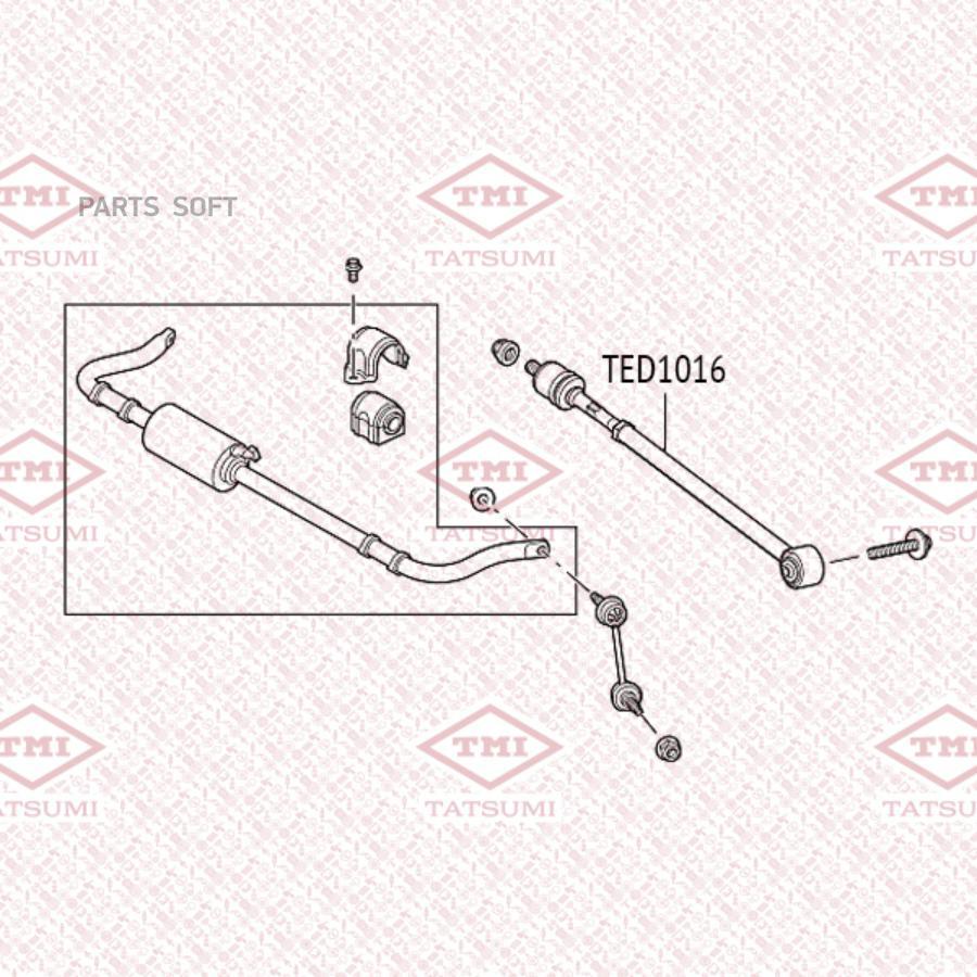 

TATSUMI TED1016 Тяга рулевая L/R