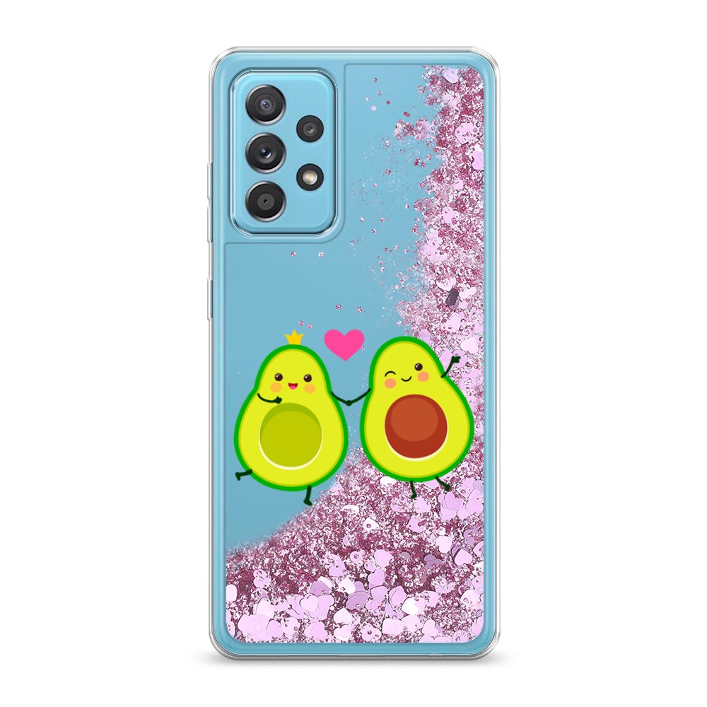 

Жидкий чехол с блестками "Авокадо любят" на Samsung Galaxy A52
