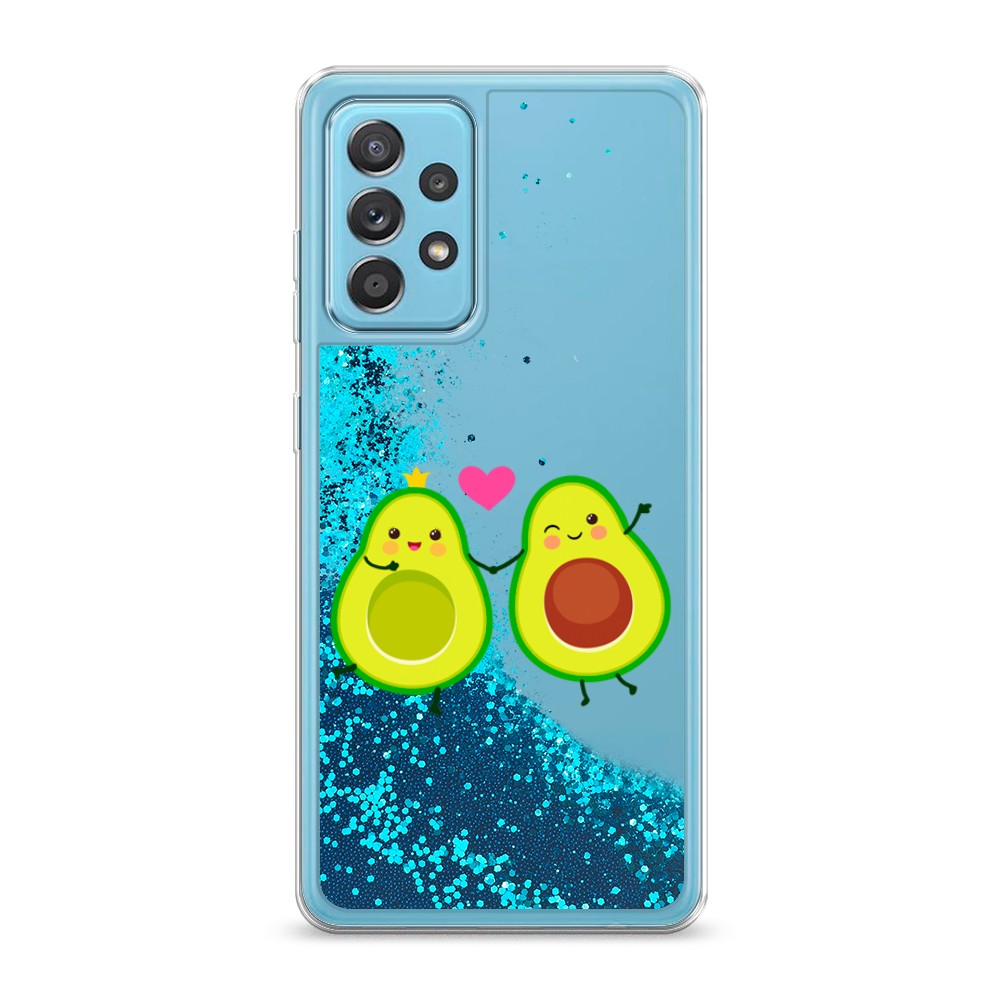 

Жидкий чехол с блестками "Авокадо любят" на Samsung Galaxy A52, 2102493-1