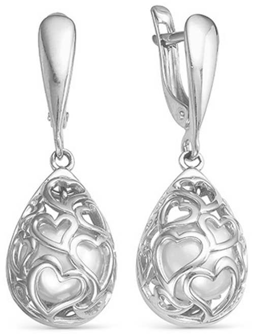 

Серьги женские из серебра ПРИВОЛЖСКИЙ ЮВЕЛИР 371042-ZM07, жемчуг, 371042-ZM07