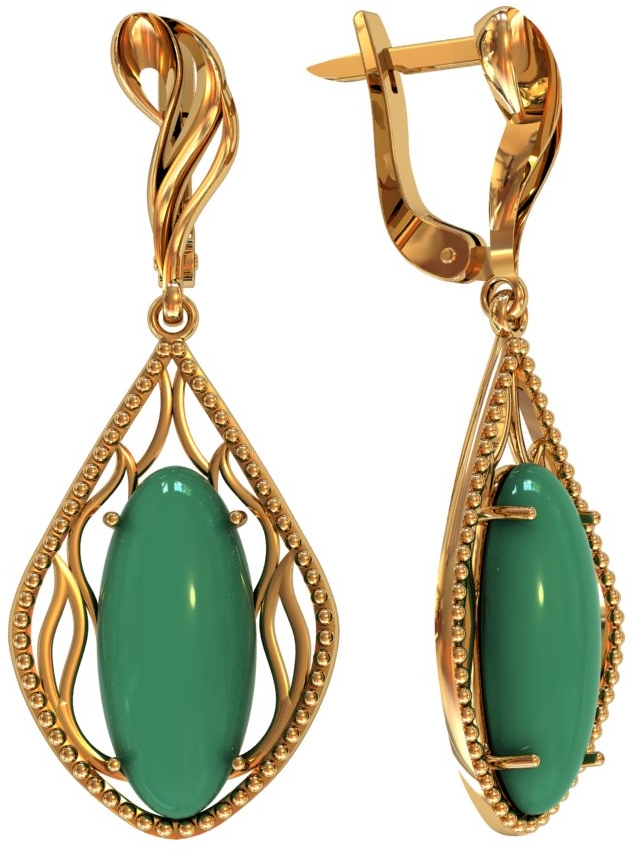 

Серьги женские из серебра ПРИВОЛЖСКИЙ ЮВЕЛИР 362328-AG22, агат, 362328-AG22