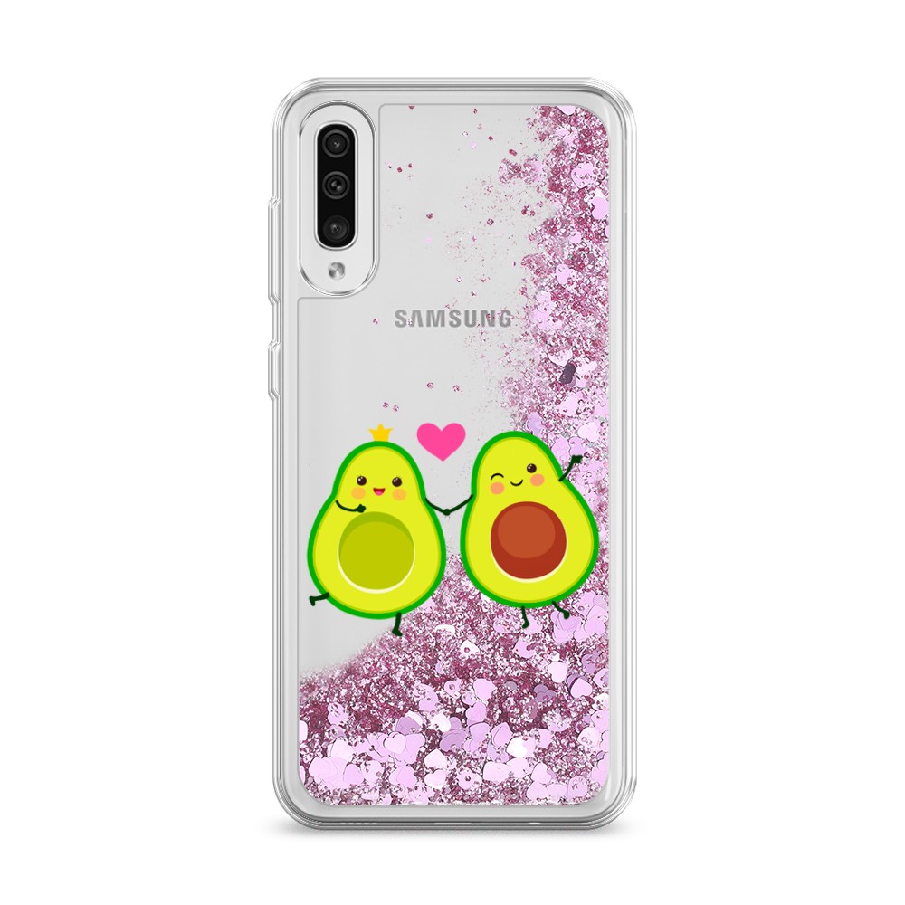 

Жидкий чехол с блестками "Авокадо любят" на Samsung Galaxy A50