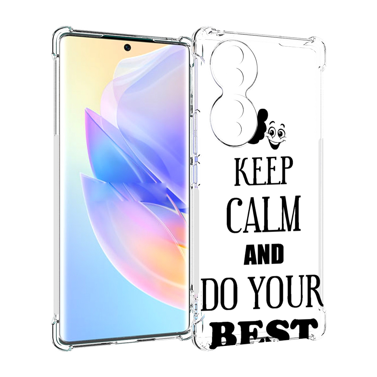 

Чехол MyPads keep-calm-and для Honor 70, Прозрачный, Tocco