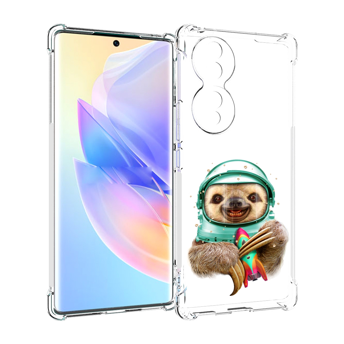 

Чехол MyPads Ленивец астронавт для Honor 70, Прозрачный, Tocco
