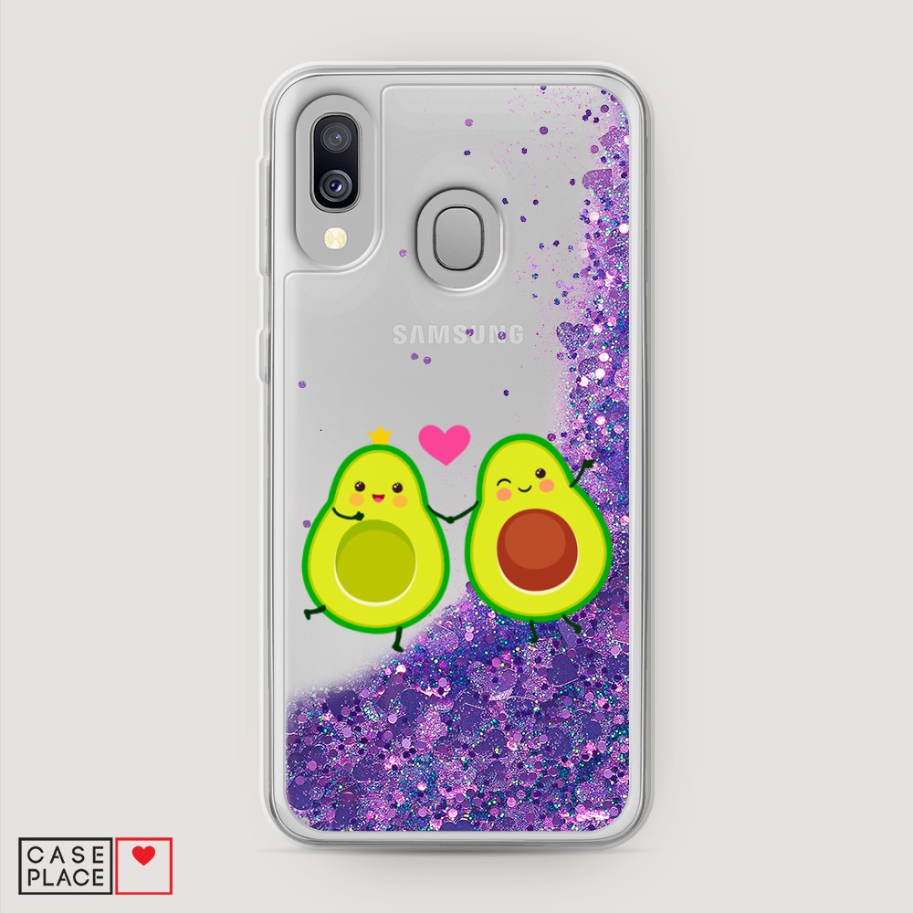 

Жидкий чехол с блестками "Авокадо любят" на Samsung Galaxy A40