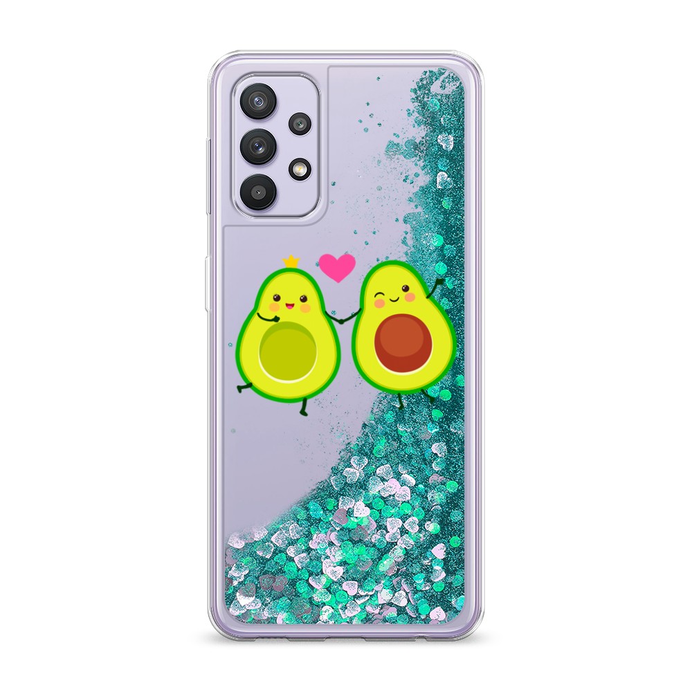 

Жидкий чехол с блестками "Авокадо любят" на Samsung Galaxy A32, 2102095-1