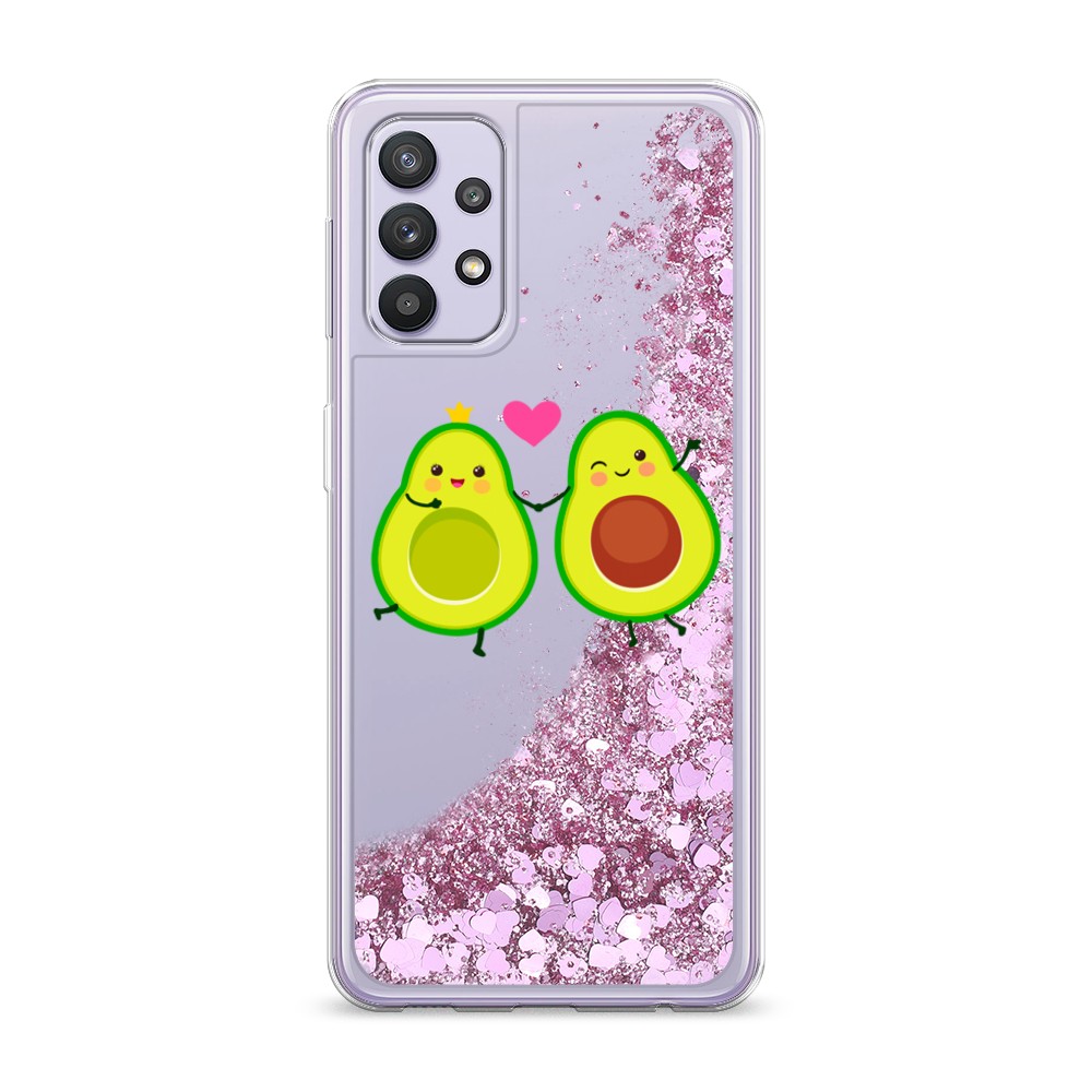 

Жидкий чехол с блестками "Авокадо любят" на Samsung Galaxy A32