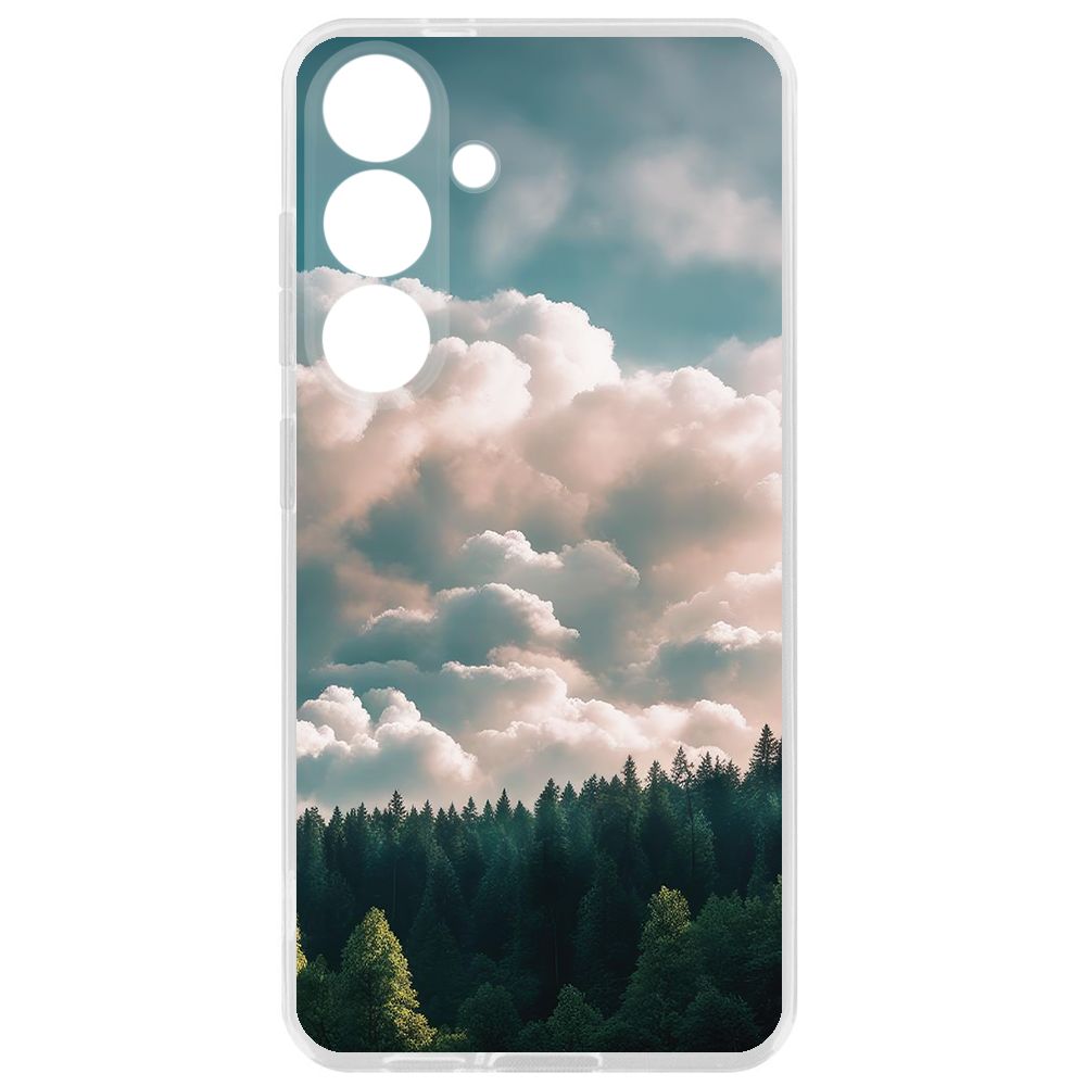 

Чехол-накладка Krutoff Clear Case Облачно для Samsung Galaxy S24, Прозрачный