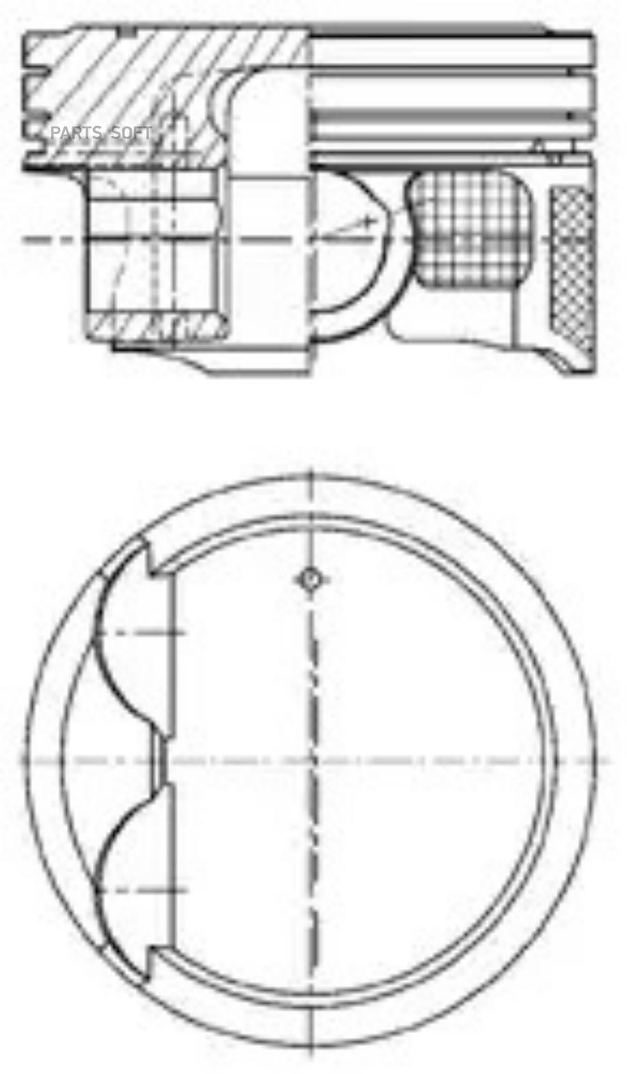 

Поршень двигателя KOLBENSCHMIDT SMART FORTWO 1.0 M132.910 07-