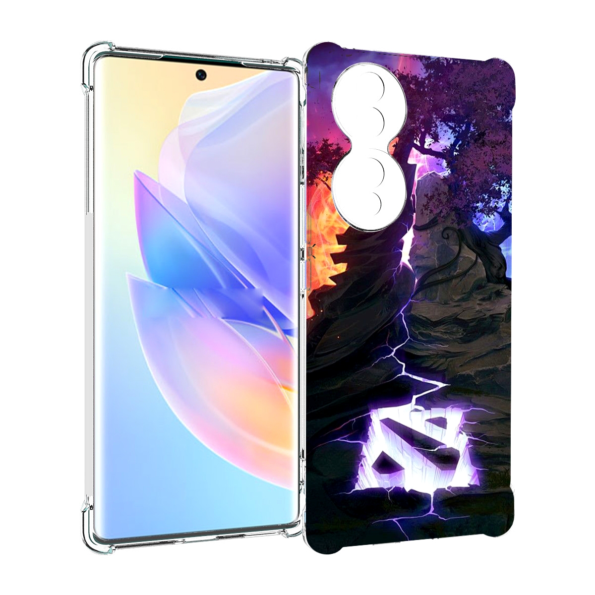 

Чехол MyPads dota 2 логотип для Honor 70, Прозрачный, Tocco