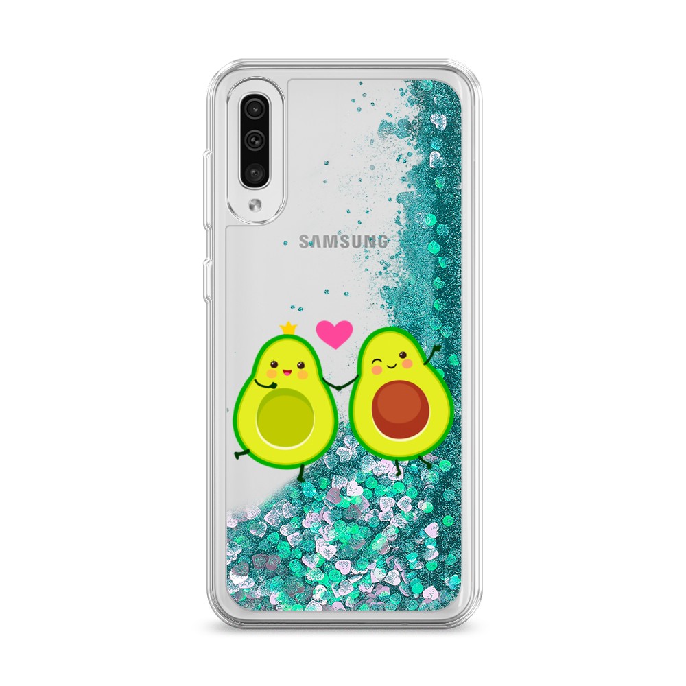 

Жидкий чехол с блестками "Авокадо любят" на Samsung Galaxy A30s, 28895-1