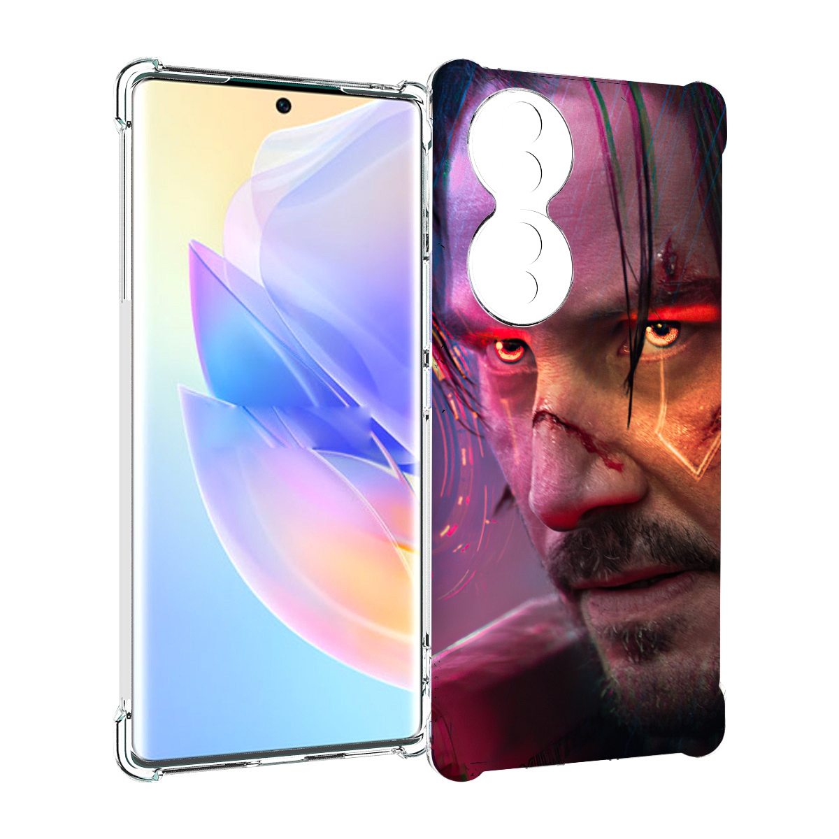 

Чехол MyPads cyberpunk 2077 Джонни Сильверхенд для Honor 70, Прозрачный, Tocco