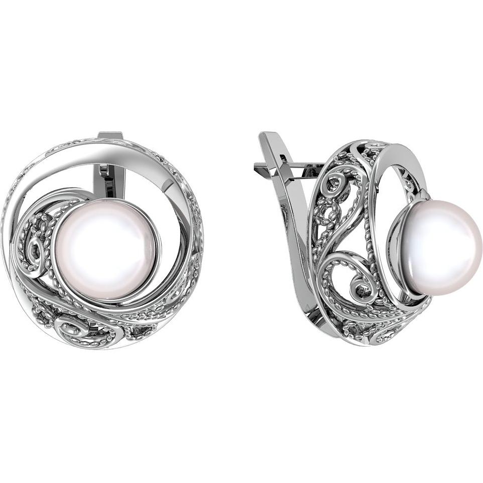 

Серьги женские из серебра ПРИВОЛЖСКИЙ ЮВЕЛИР 333108-ZM07, жемчуг, 333108-ZM07