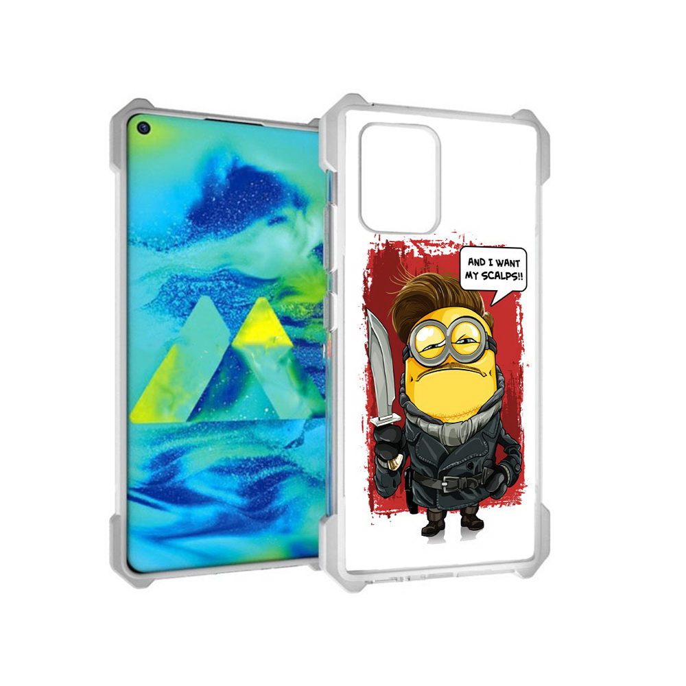 

Чехол MyPads Tocco для Samsung Galaxy S10 Lite миньон убийца (PT143840.502.477), Прозрачный, Tocco