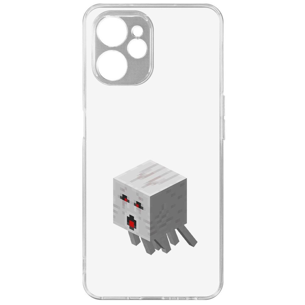 

Чехол Minecraft-Гаст для Realme 10 5G, Прозрачный