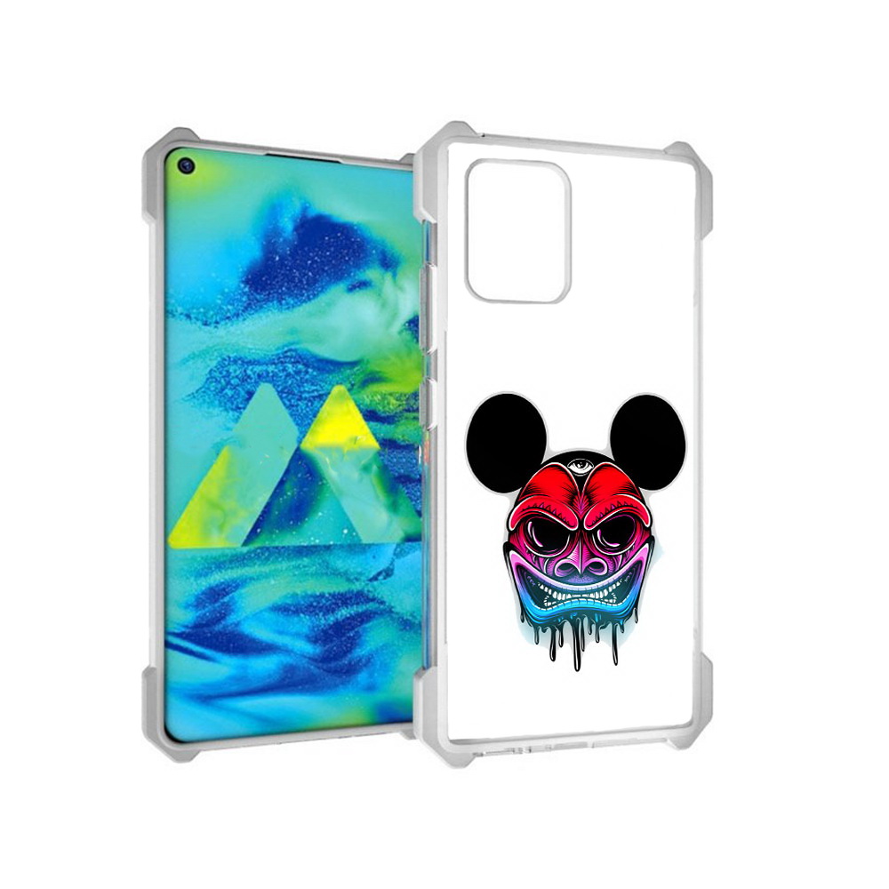 

Чехол MyPads Tocco для Samsung Galaxy S10 Lite микки в маске (PT143840.502.473), Прозрачный, Tocco