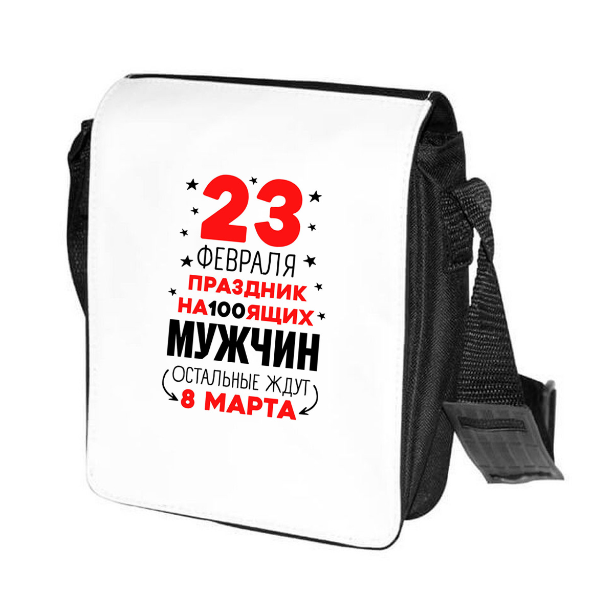 

Сумка унисекс CoolPodarok CN04814 черно-белый, Черный;белый, CN04814