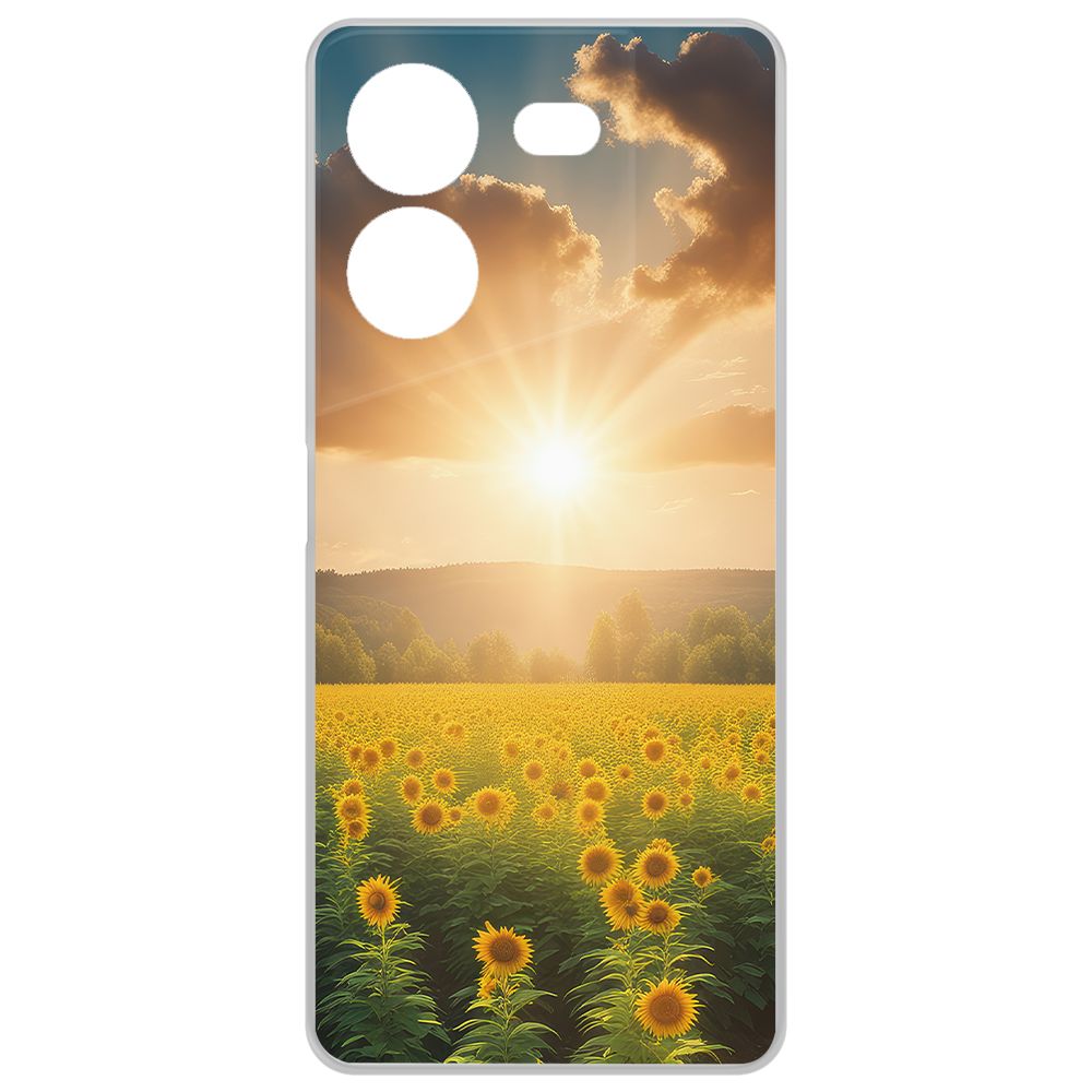 

Чехол-накладка Krutoff Clear Case Солнечно для Tecno Pova 5 Pro, Прозрачный
