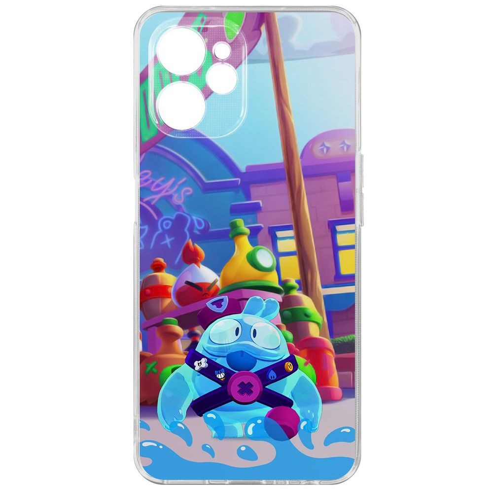 

Чехол Brawl Stars-Скуик для Realme 9i 5G, Прозрачный