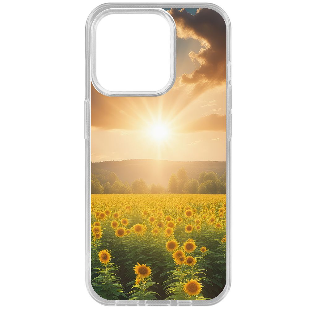 

Чехол-накладка Krutoff Clear Case Солнечно для iPhone 15 Pro, Прозрачный