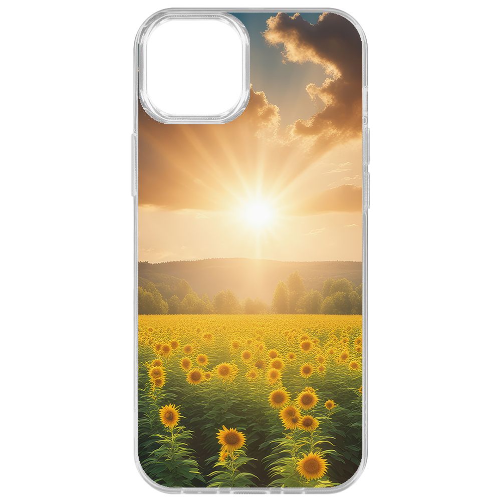

Чехол-накладка Krutoff Clear Case Солнечно для iPhone 15 Plus, Прозрачный
