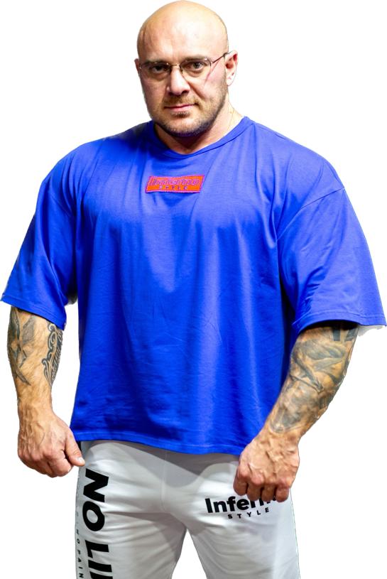 

Футболка мужская INFERNO style Ф-008-001 синяя 2XL, Синий, Ф-008-001