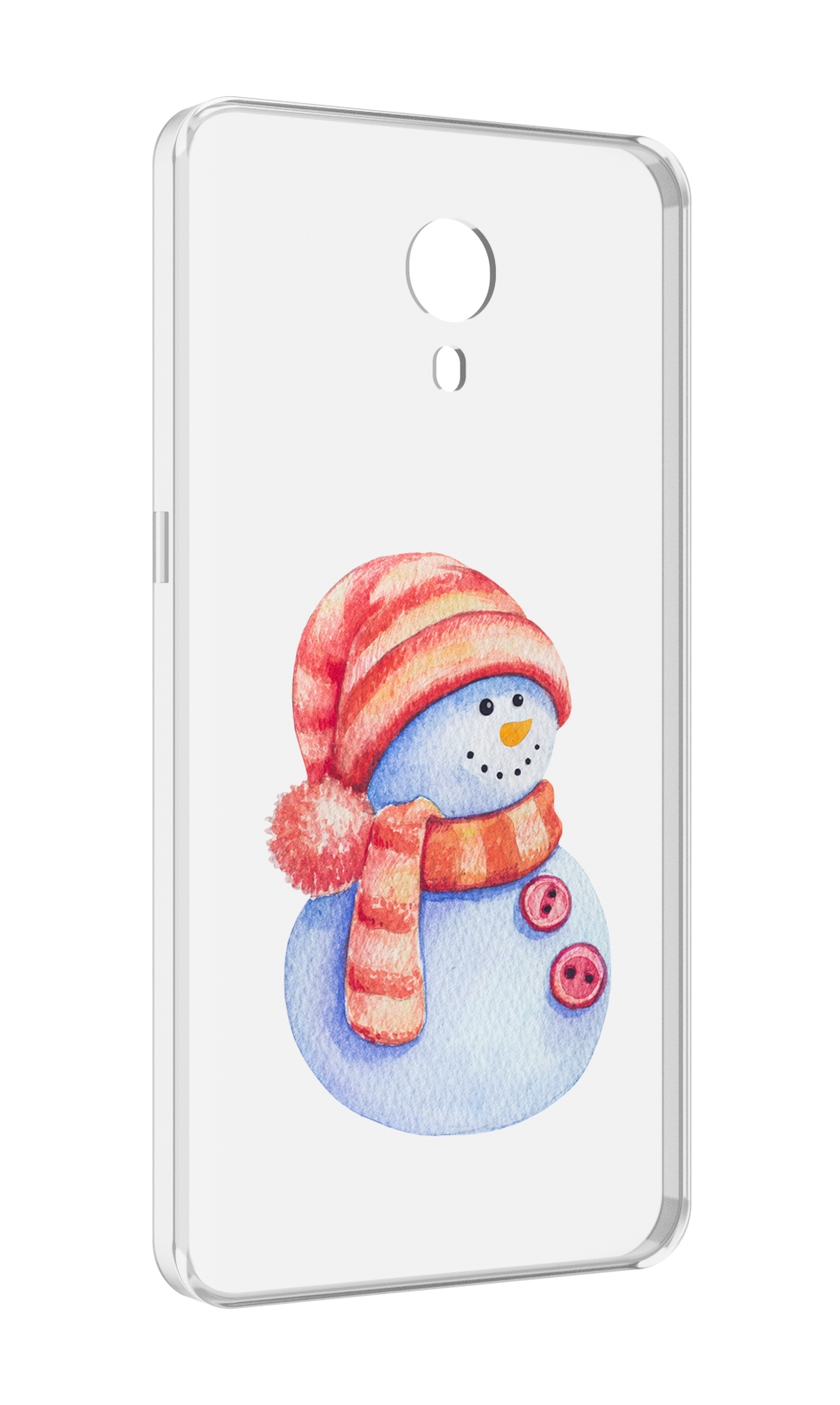 

Чехол MyPads Веселый снеговик для Meizu M3 Note, Прозрачный, Tocco
